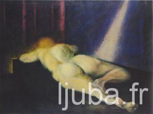 Ljuba Popovic - 1957. Le nu (bleu)